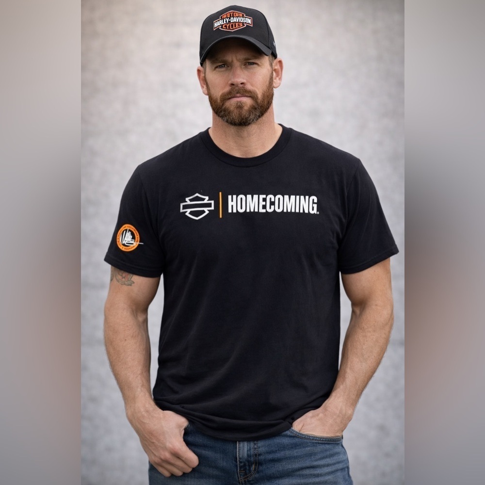 Harley-Davidson Black and Orange Homecoming Tee